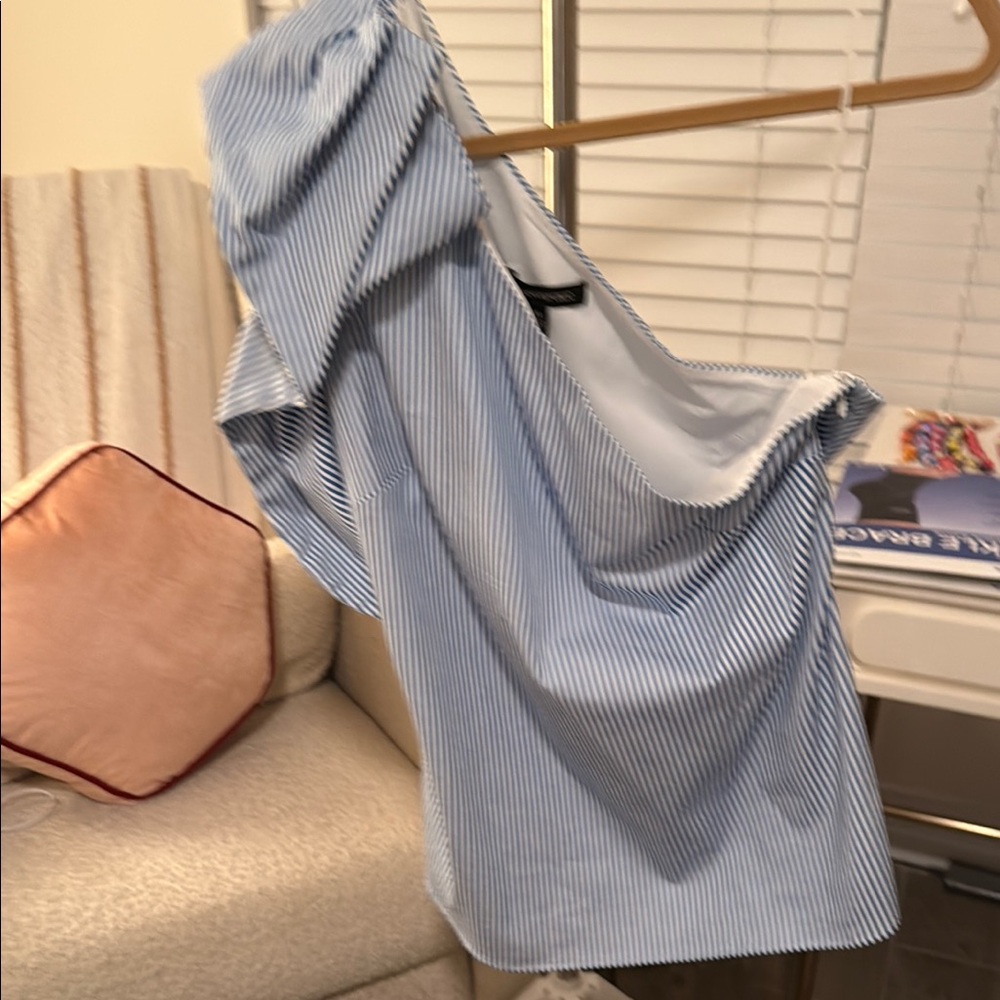 Banana Republic  one shoulder Striped Shirt